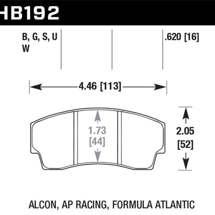 Hawk Performance ER-1 Motorsport Brake Pads