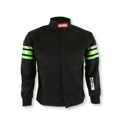RaceQuip Green Trim SFI-1 JR. Jacket - Kids Small