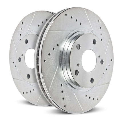 Power Stop 23-25 Kia Sportage Rear Drilled & Slotted Rotor - Pair