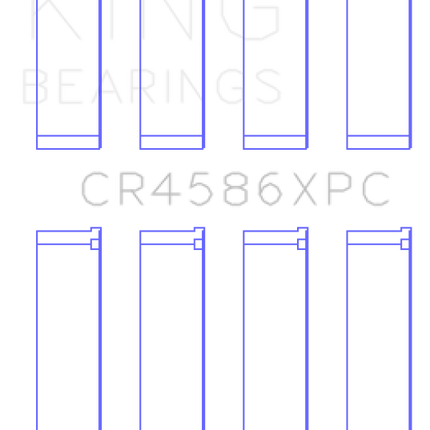 King Engine Bearings Mitsubishi 4B11T (Size 0.25) Coated Performance Rod Bearing Set