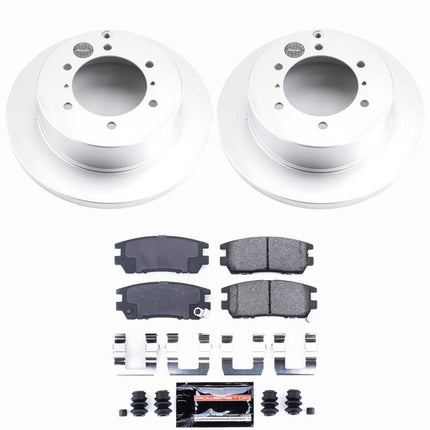 Power Stop 91-00 Mitsubishi Montero Rear Z23 Coated Brake Kit