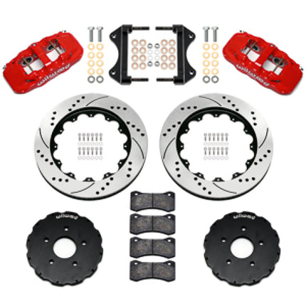 Wilwood kit front AERO6 C7 vette 2014-UP 14.00 rotor SRP red
