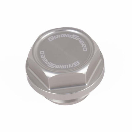 GrimmSpeed 89-22 Subaru All Models Bolt Oil Caps - Silver