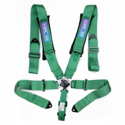 NRG 5PT 3in. Seat Belt Harness / Cam Lock - Green