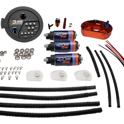 DeatschWerks 20-24 A90/91 Toyota Supra/G8X BMW M3/M4 Fuel Pump Module w/Triple DW420s