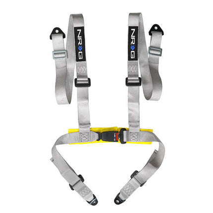 NRG 4 Point Seat Belt Harness / Buckle Lock - Silver