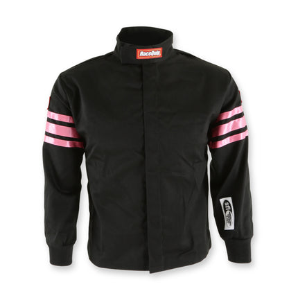 RaceQuip Pink Trim SFI-1 JR. Jacket - Kids Small