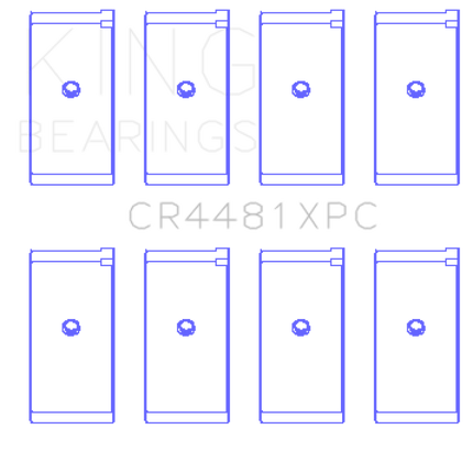 King Engine Bearings Mitsubishi 4G63/4G64/1992 (Size +.026mm) Connecting Rod Bearing Set