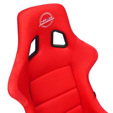 NRG FRP Fiber Glass Bucket Seat (Red) - XLarge