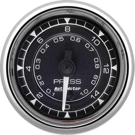 Autometer Chrono 2-1/16in 15PSI Digital Stepper Motor Pressure Gauge - Chrome