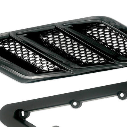 Roush 2015-2023 Roush Mustang Fender Vent Heat Extractors - Gloss Black