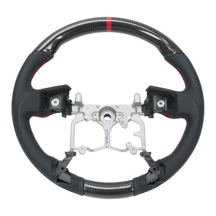 NRG 12-23 Toyota Tacoma OEM Plus Carbon Fiber Steering Wheel w/ Red Stitch & Red Center Mark