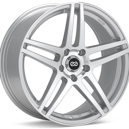 Enkei RSF5 16x7 5x100 45mm Offset 72.6mm Bore Silver Machined Wheel