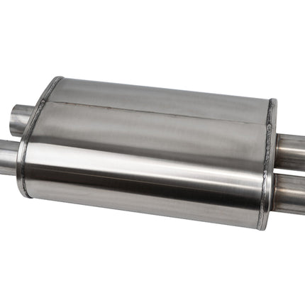 Corsa PRO-Series Tuned 304SS Muffler 2.5in Dual Inlet/Outlet - 22.25in OAL