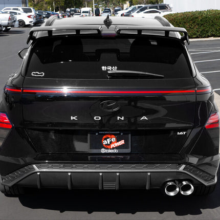 aFe Takeda 2-1/2in 304 Stainless Steel Axle-Back Exhaust w/ Polished Tip Hyundai Kona 24-26 L4-1.6L