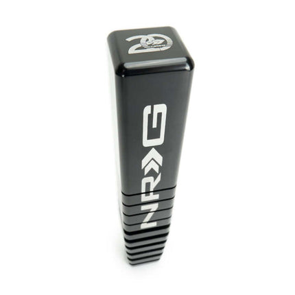 NRG Shift Knob - 20 Year Anniversary Weighted Square Heat Sink Tall - Black