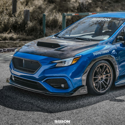 Seibon 2022 Subaru WRX Carbon Fiber Front Bumper Arch Trim