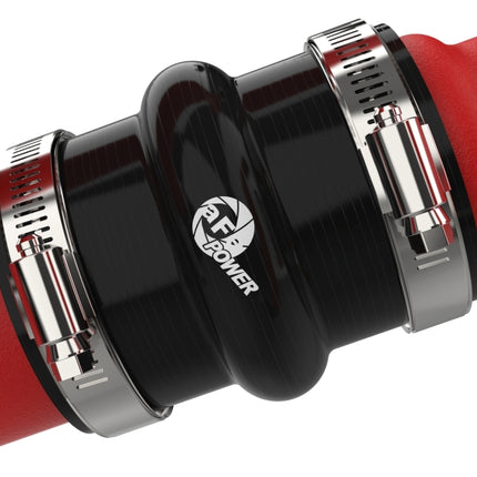 aFe BladeRunner Aluminum Hot and Cold Charge Pipe Kit Red Ford F-150 24-26 V6-2.7L (tt)