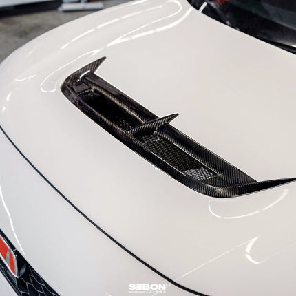 Seibon 23-24 Honda Civic Type-R CW-Style Carbon Fiber Hood Vent