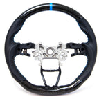Carbon and Leather: Blue Stitching