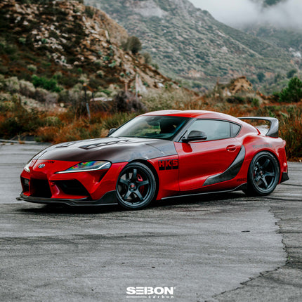 Seibon 2020 Toyota GR Supra OEM-Style Carbon Fiber Side Skirts